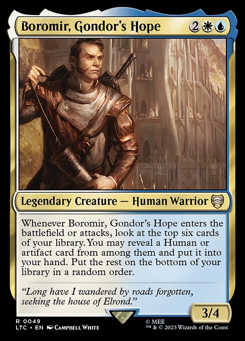Boromir, Gondor's Hope - Commander: The Lord of the Rings: Tales of Middle-earth