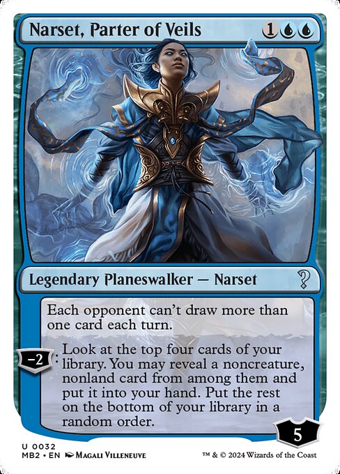 Narset, Parter of Veils (White Border) - Mystery Booster 2