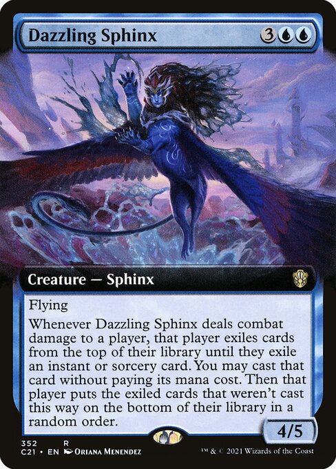 Dazzling Sphinx (Extended Art) - Commander 2021