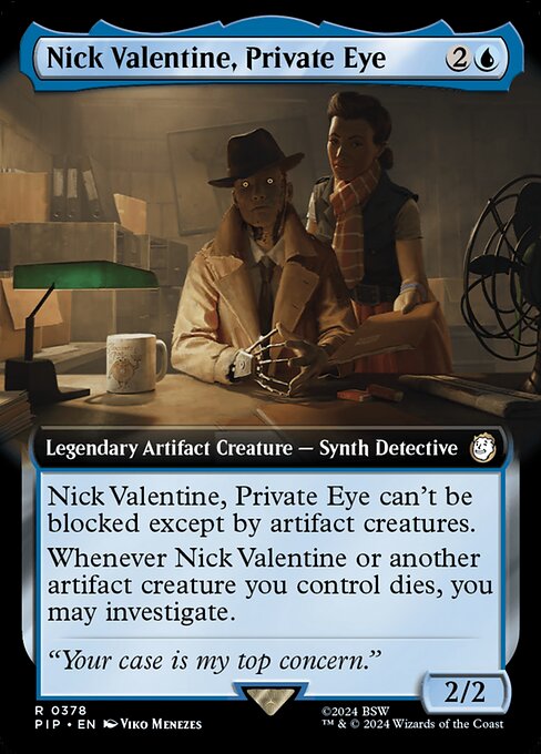 Nick Valentine, Private Eye (Extended Art) - Universes Beyond: Fallout