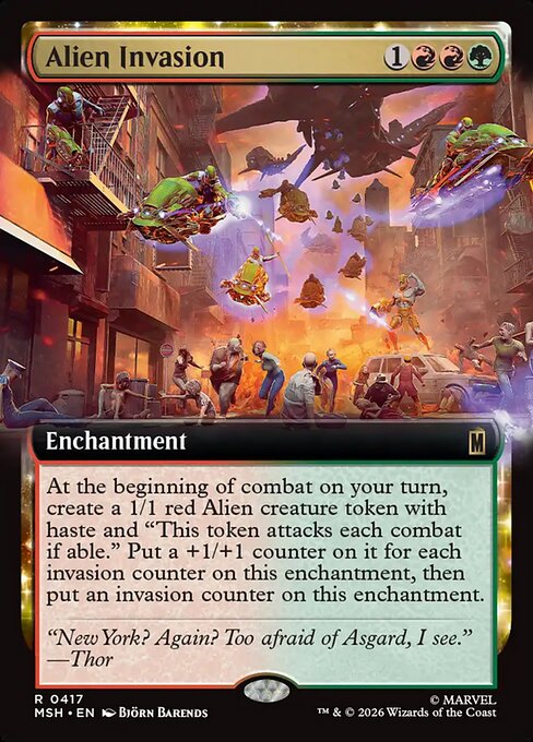 Alien Invasion (Extended Art) (Foil) - Marvel Super Heroes