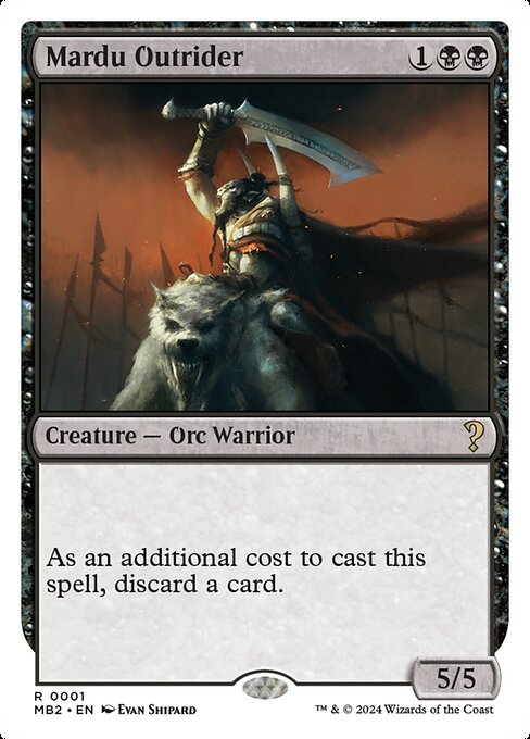 Mardu Outrider (White Border) - Mystery Booster 2