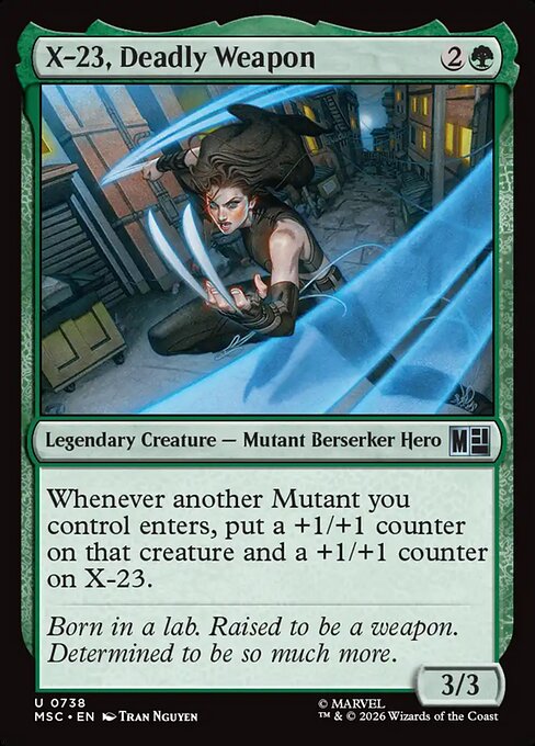 X-23, Deadly Weapon (Foil) - Commander: Marvel Super Heroes