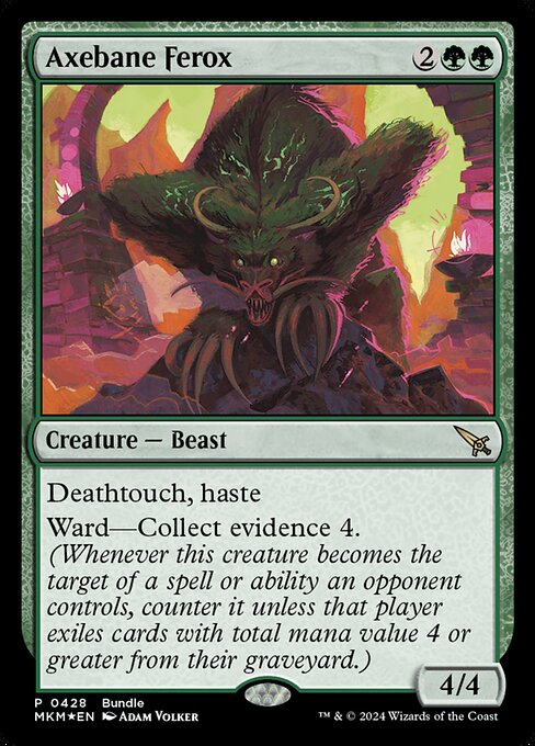 Axebane Ferox (MKM Bundle) (Foil) - Unique and Miscellaneous Promos