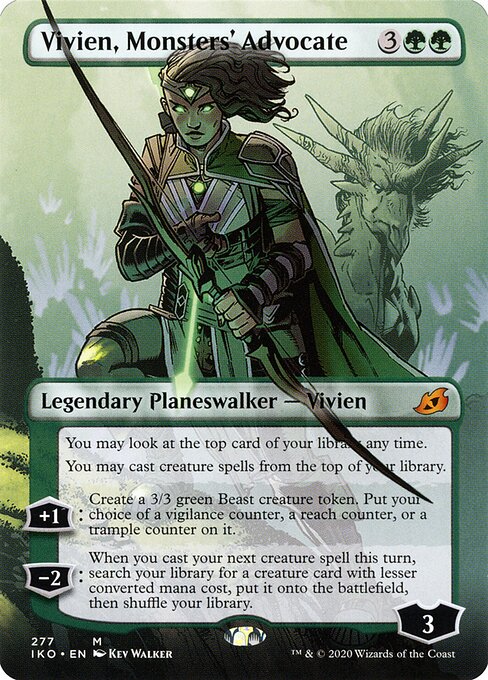 Vivien, Monsters' Advocate (Borderless) - Ikoria: Lair of Behemoths