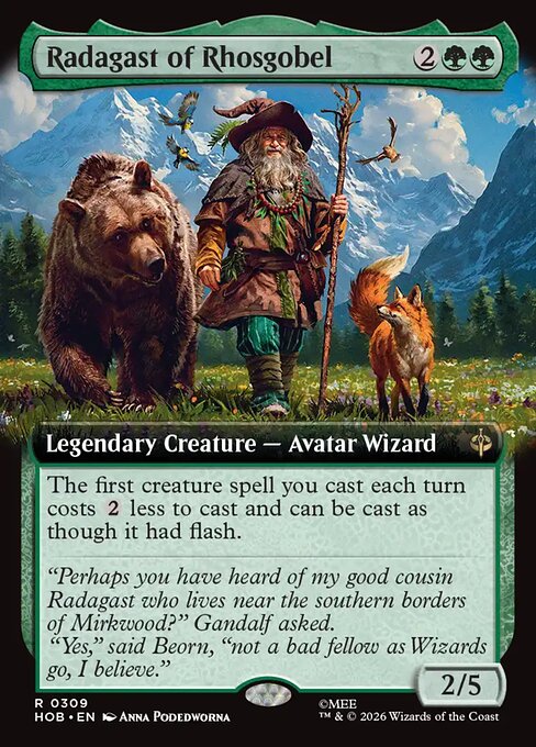 Radagast of Rhosgobel (Extended Art) (Foil) - The Hobbit