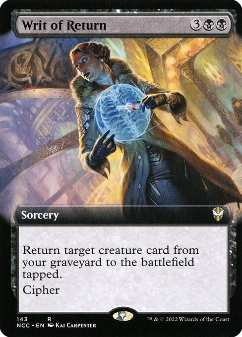 Writ of Return (Extended Art) - Commander: Streets of New Capenna