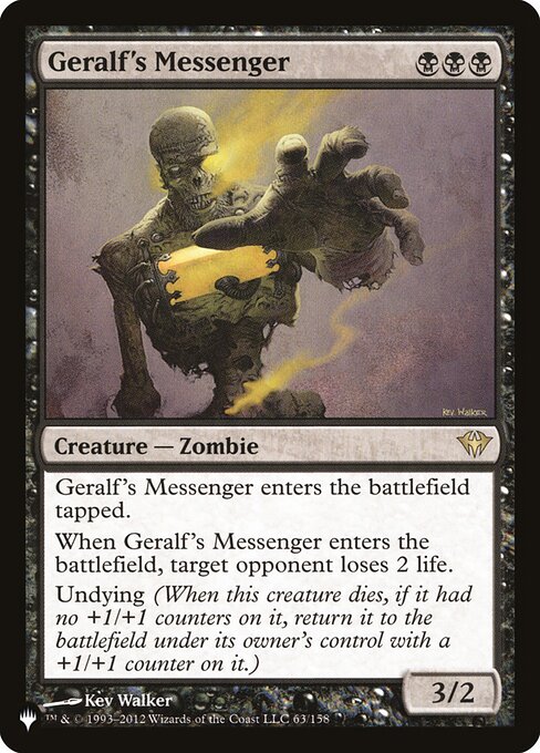 Geralf's Messenger - The List Reprints