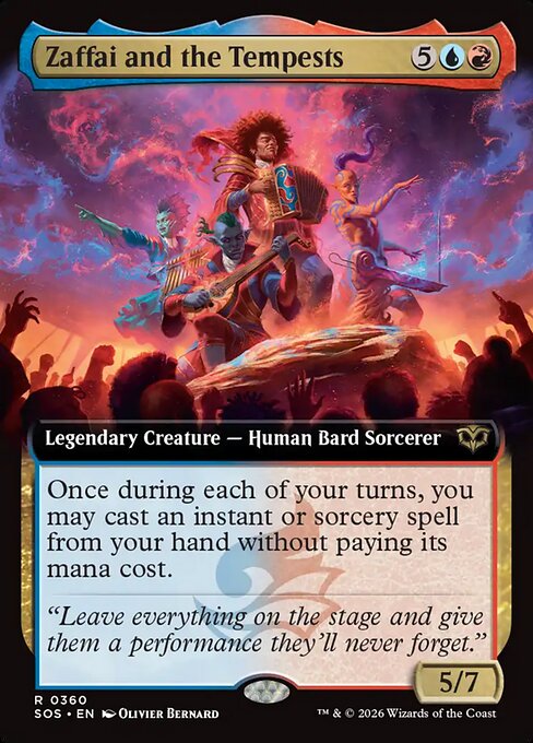 Zaffai and the Tempests (Extended Art) (Foil) - Secrets of Strixhaven