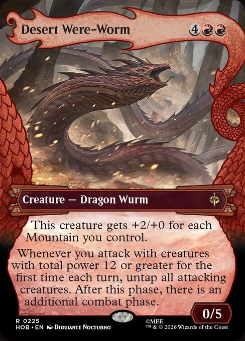 Desert Were-Worm (Showcase) (Foil) - The Hobbit