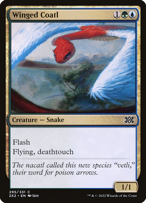 Winged Coatl (Foil) - Double Masters 2022