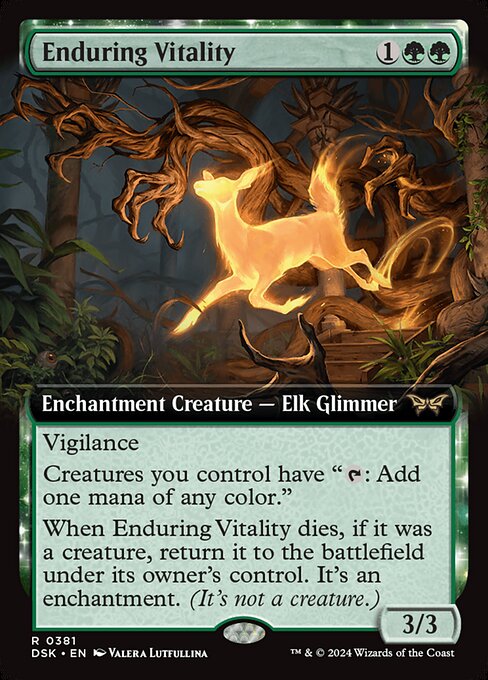 Enduring Vitality (Extended Art) - Duskmourn: House of Horror