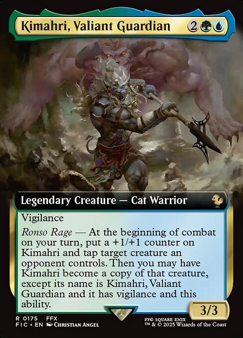 Kimahri, Valiant Guardian (Extended Art) - Commander: FINAL FANTASY