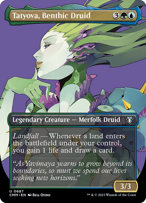 Tatyova, Benthic Druid (Borderless) - Commander Masters