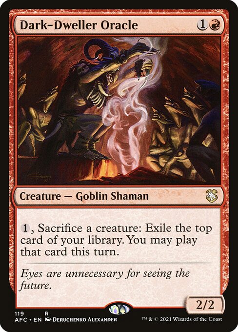 Dark-Dweller Oracle - Commander: Adventures in the Forgotten Realms