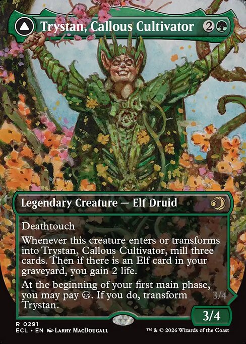Trystan, Callous Cultivator (Borderless) (Foil) - Lorwyn Eclipsed