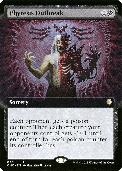 Phyresis Outbreak (Extended Art) - Commander: Phyrexia: All Will Be One