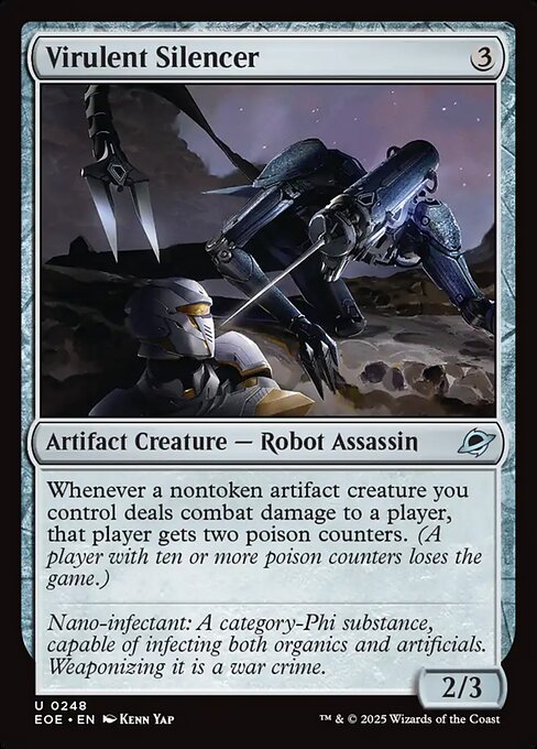 Virulent Silencer (Foil) - Edge of Eternities