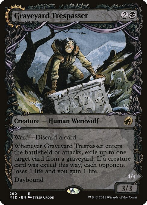 Graveyard Trespasser (Showcase) - Innistrad: Midnight Hunt