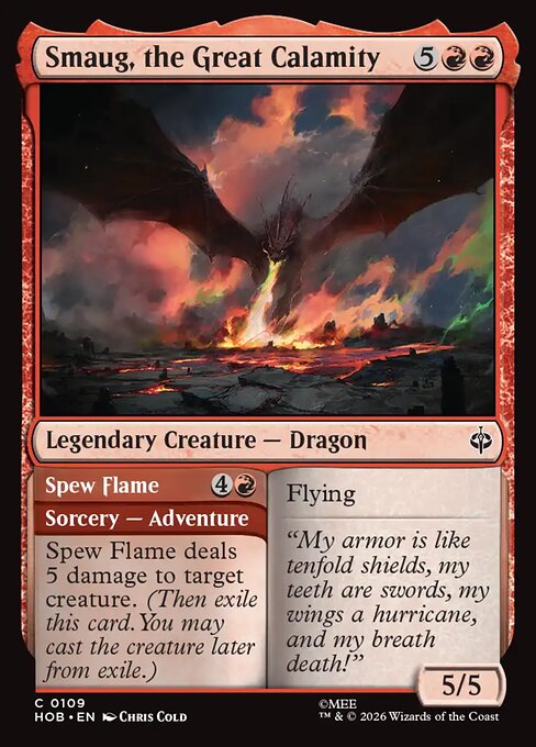 Smaug, the Great Calamity (Foil) - The Hobbit