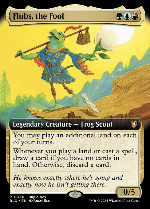 Flubs, the Fool (Extended Art) - Buy-A-Box Promos