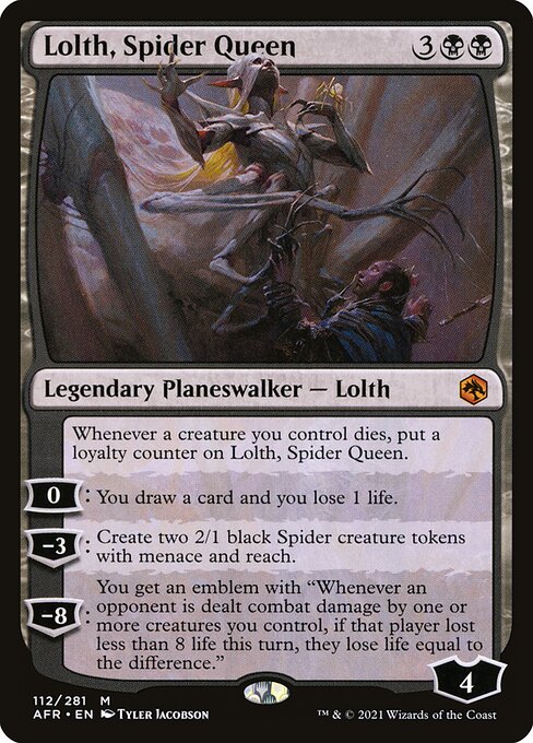 Lolth, Spider Queen (Foil) - Adventures in the Forgotten Realms
