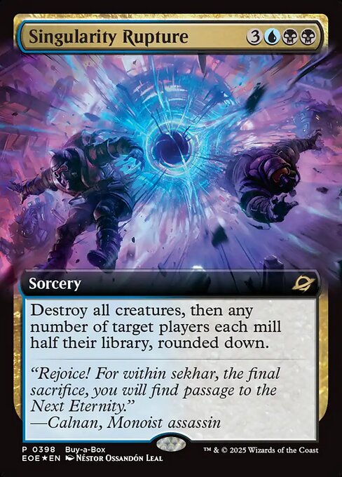 Singularity Rupture (Extended Art) (Foil) - Buy-A-Box Promos