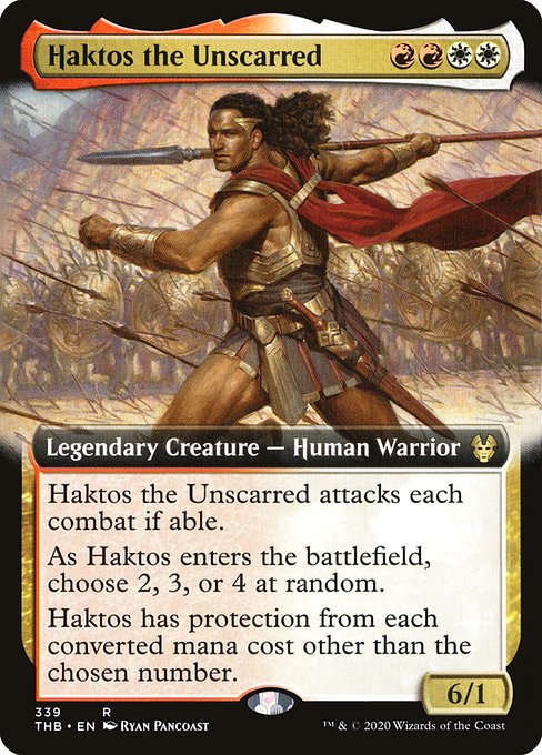 Haktos the Unscarred (Extended Art) - Theros Beyond Death
