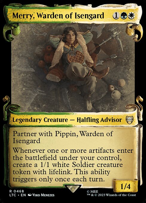 Merry, Warden of Isengard (Showcase Scrolls) - Commander: The Lord of the Rings: Tales of Middle-earth
