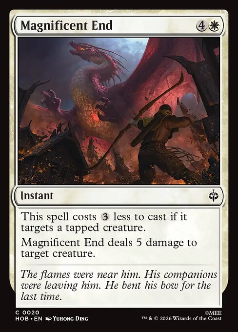 Magnificent End (Foil) - The Hobbit