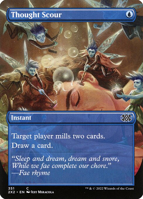 Thought Scour (Borderless) - Double Masters 2022