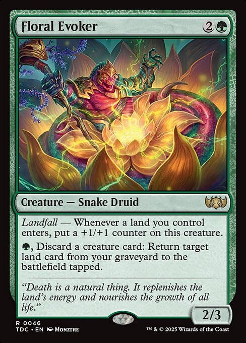 Floral Evoker - Commander: Tarkir: Dragonstorm