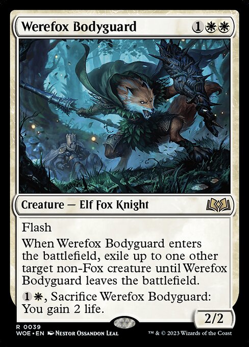 Werefox Bodyguard (Foil) - Wilds of Eldraine