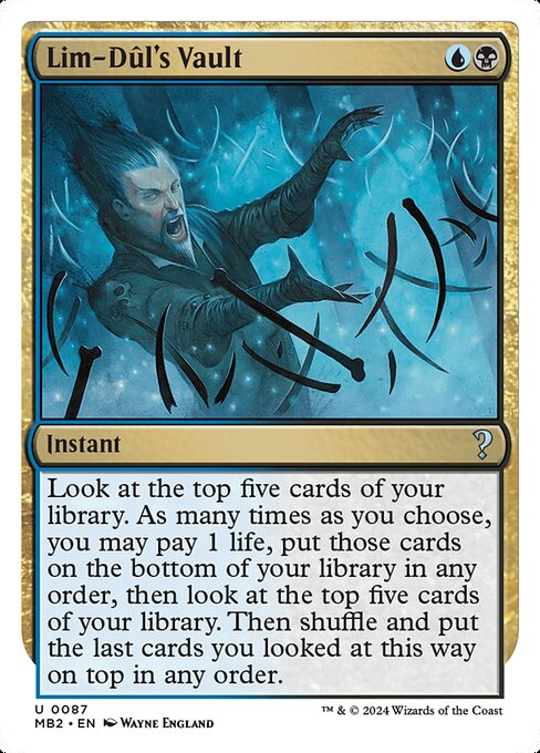 Lim-Dul's Vault (White Border) - Mystery Booster 2