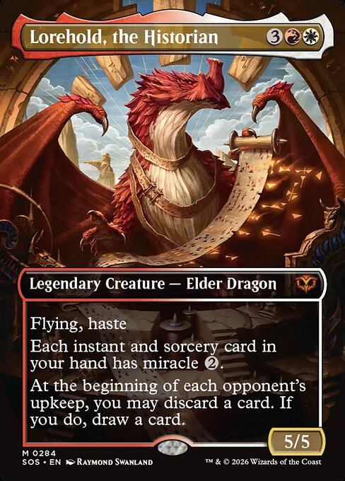 Lorehold, the Historian (Borderless) (Foil) - Secrets of Strixhaven