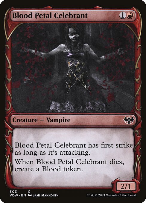 Blood Petal Celebrant (Showcase) (Foil) - Innistrad: Crimson Vow