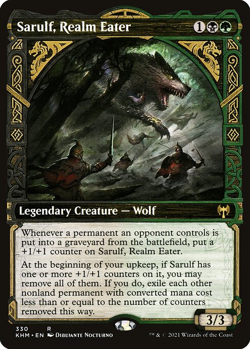 Sarulf, Realm Eater (Showcase) (Foil) - Kaldheim