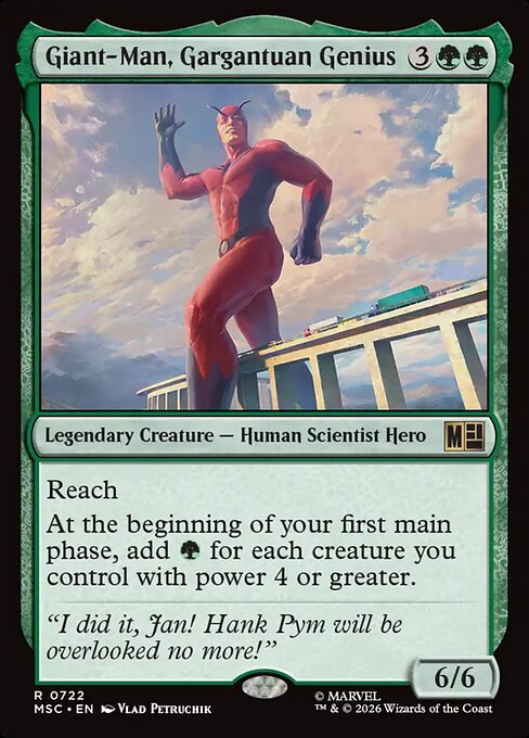 Giant-Man, Gargantuan Genius - Commander: Marvel Super Heroes