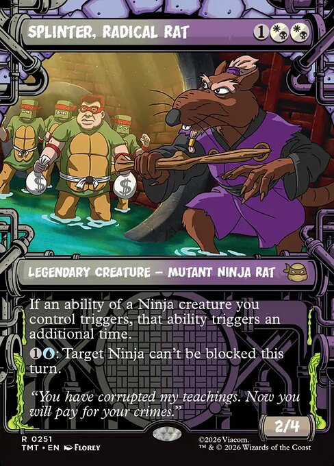 Splinter, Radical Rat (Showcase) - Teenage Mutant Ninja Turtles