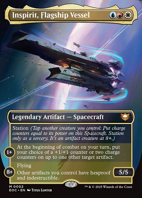Inspirit, Flagship Vessel (Borderless) - Commander: Edge of Eternities