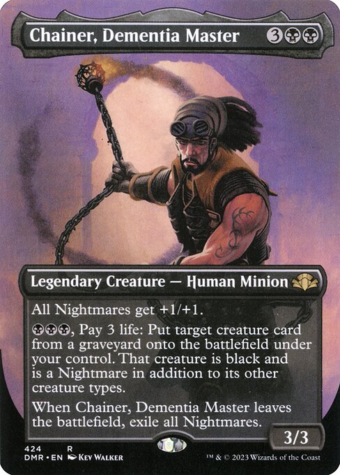 Chainer, Dementia Master (Borderless) (Foil) - Dominaria Remastered