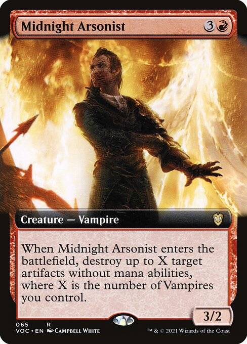 Midnight Arsonist (Extended Art) - Commander: Innistrad: Crimson Vow
