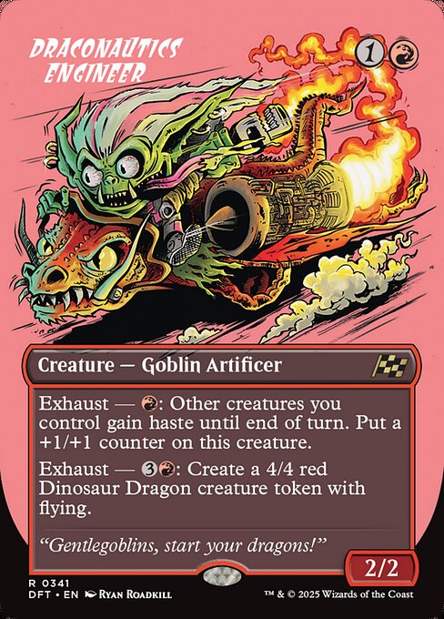 Draconautics Engineer (Borderless) (Foil) - Aetherdrift