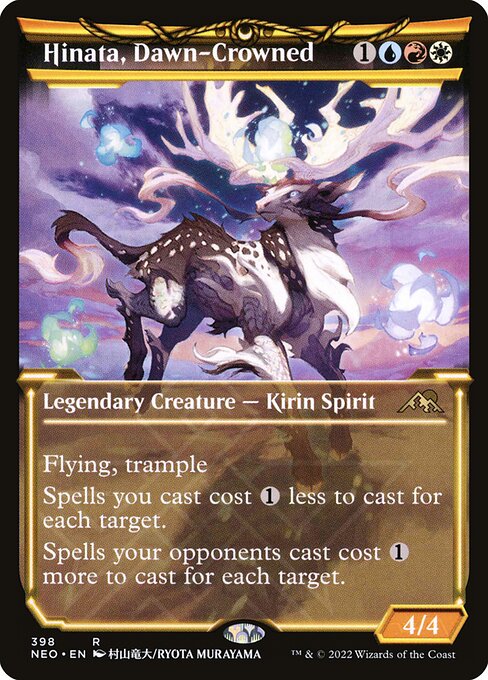 Hinata, Dawn-Crowned (Showcase) (Foil) - Kamigawa: Neon Dynasty