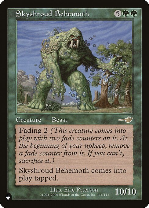 Skyshroud Behemoth - The List Reprints