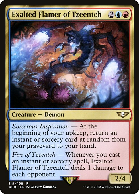 Exalted Flamer of Tzeentch - Universes Beyond: Warhammer 40,000