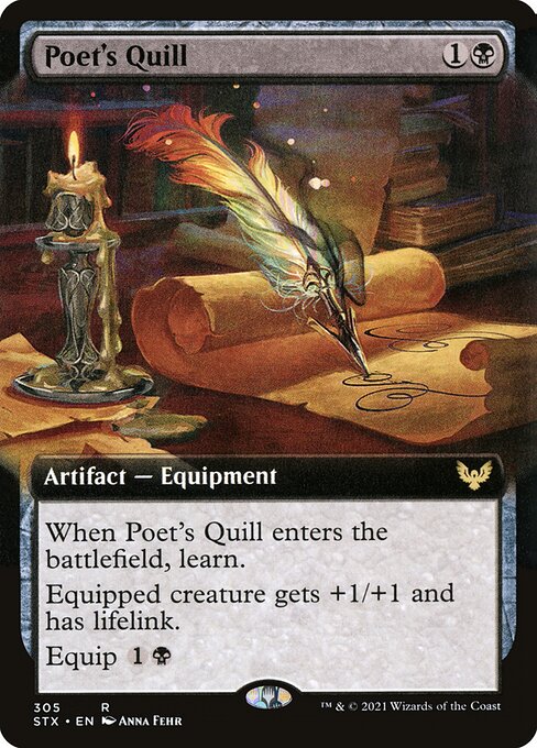 Poet's Quill (Extended Art) - Strixhaven: School of Mages