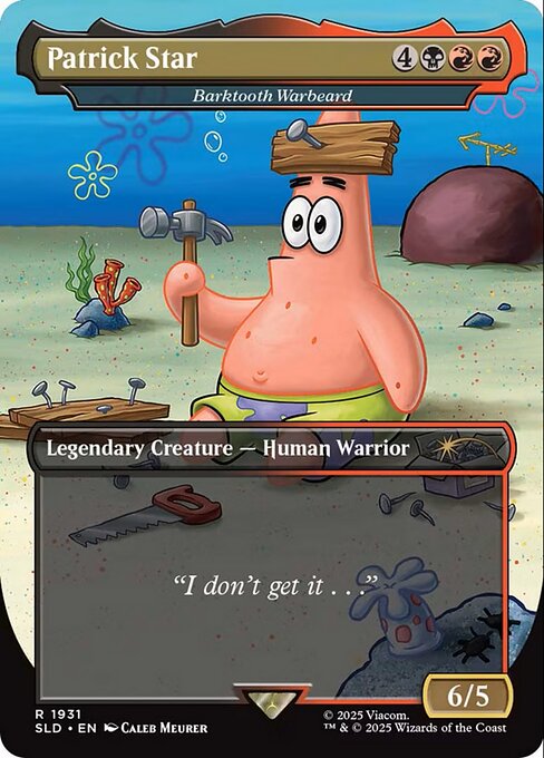 Patrick Star - Barktooth Warbeard - Secret Lair Drop Series