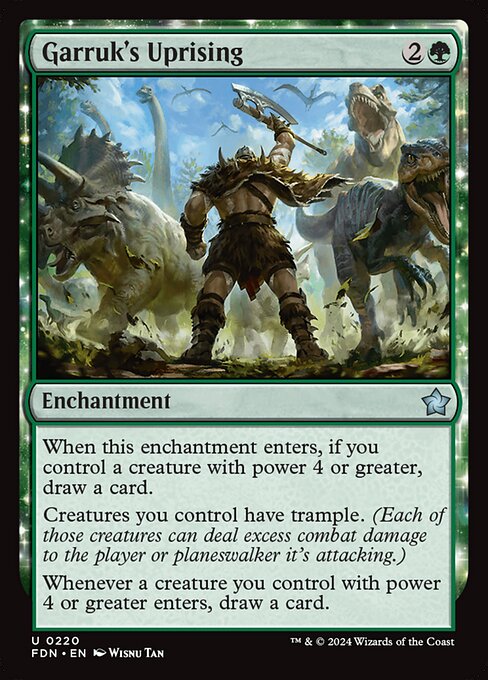 Garruk's Uprising (Foil) - Foundations