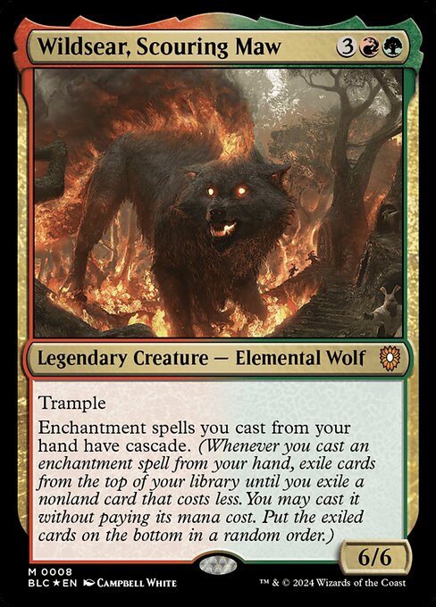 Wildsear, Scouring Maw (Extended Art) (Foil) - Commander: Bloomburrow